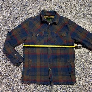 Sherpa lined plaid shirt
